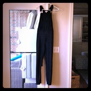 GB girls black velour overalls very comfy